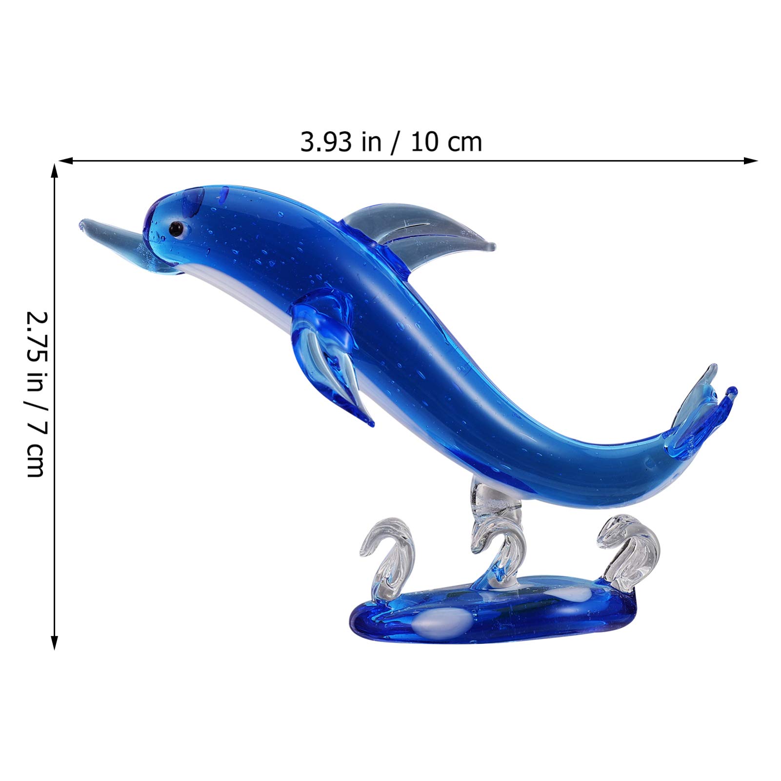 Amazon.co.jp: IMIKEYA クリスタルガラス イルカの置物 装飾